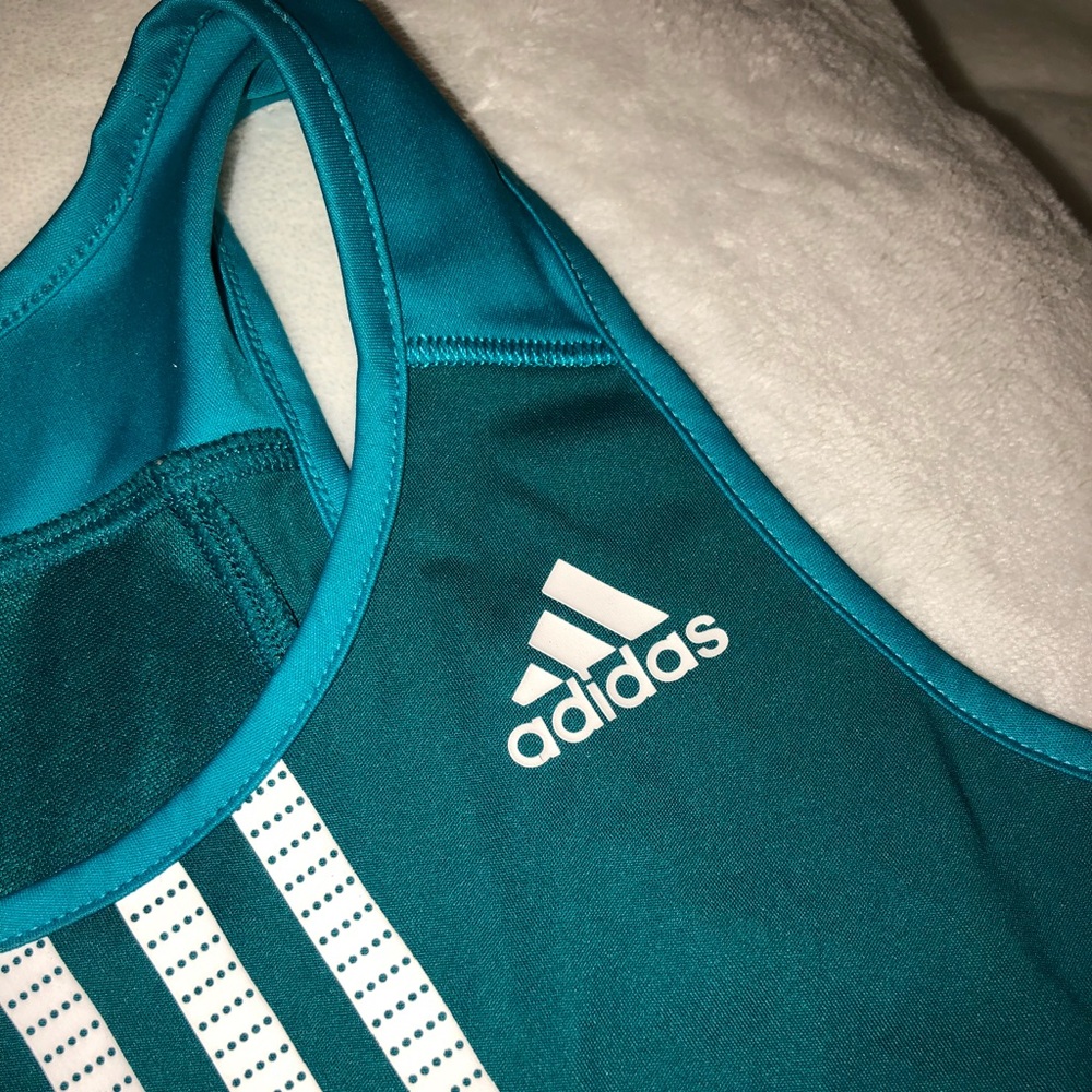 KIDS XS turquoise Adidas tank top